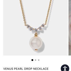 Pearl Drop Necklace - Gold